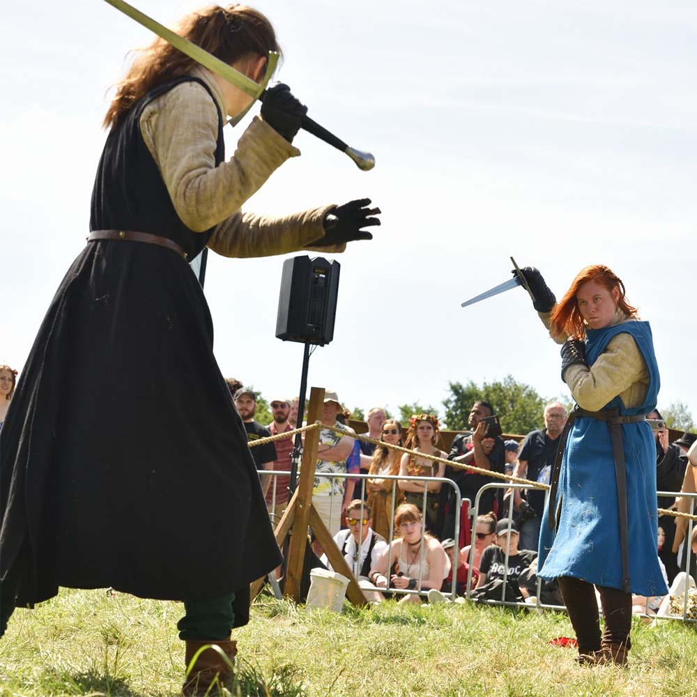 Bataille zwaardvechtshow op Castlefest